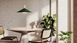 Tala Bower, pendellampa C600, med Oval II-lampa, grön