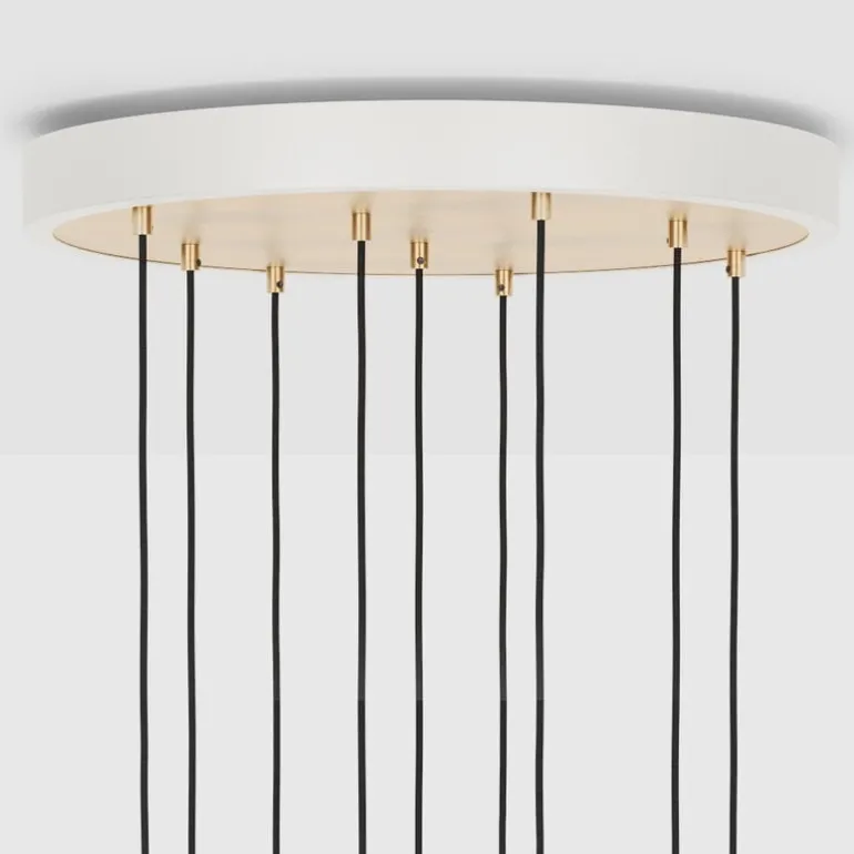 Tala Brass Nine taklampa med Sphere IV-lampor