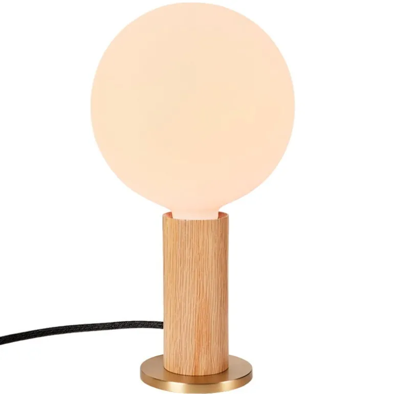 Tala Knuckle bordslampa med Sphere IV-lampa, ek