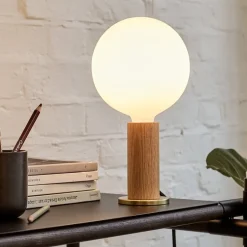 Tala Knuckle bordslampa med Sphere IV-lampa, ek
