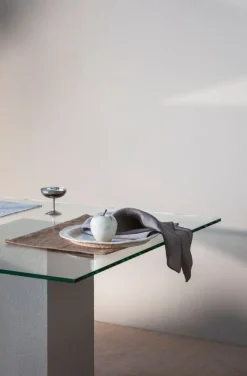 Tameko Lee tablett, 33 x 46 cm, set om 2, ockra