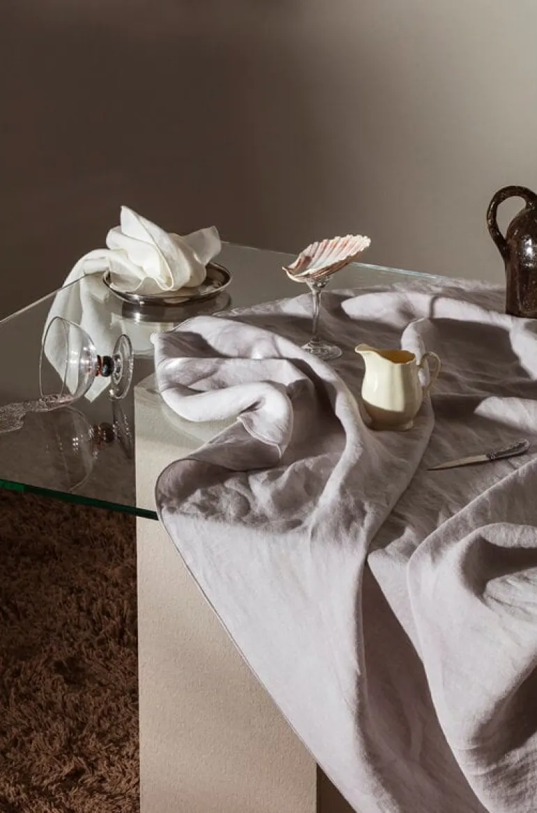 Tameko Merrow servett, 50 x 50 cm, set om 4, vit