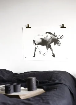 Teemu Järvi Illustrations Elk poster, 70 x 50 cm