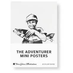 Teemu Järvi Illustrations Adventurer set med miniposters, 4 st