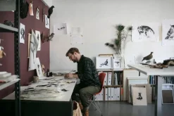 Teemu Järvi Illustrations White-Tailed Deer poster, 30 x 40 cm