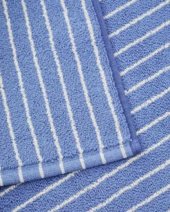 Tekla Badrumsmatta, 70 x 50 cm, klara blå ränder