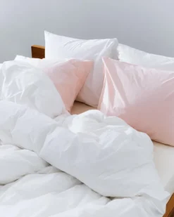 Tekla Enkelpåslakan 150 x 210 cm, kronbladsrosa