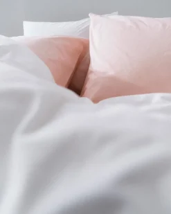 Tekla Enkelpåslakan 150 x 210 cm, kronbladsrosa