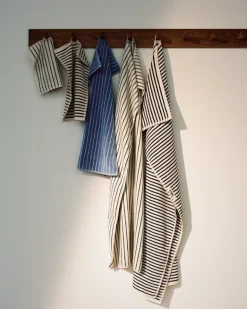 Tekla Gästhandduk, kodiakbruna ränder