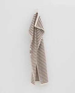 Tekla Gästhandduk, kodiakbruna ränder