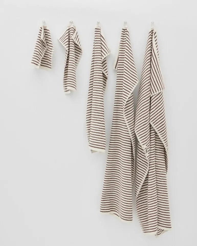 Tekla Handduk, kodiakbruna ränder