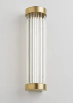 Tekna Mercer vägglampa, sateen brass
