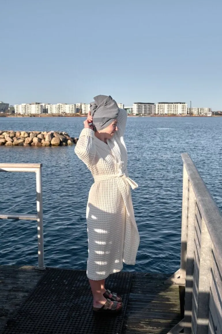 The Organic Company Big Waffle morgonrock, naturvit