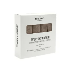 The Organic Company Everyday servett, 4-pack, clay