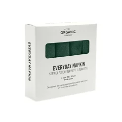 The Organic Company Everyday servett, 4-pack, dark green
