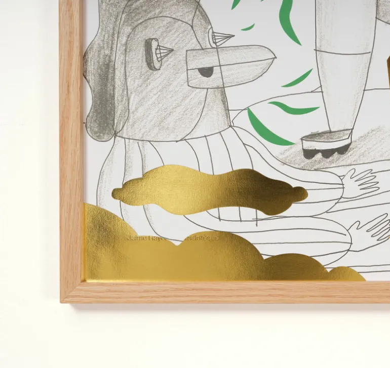 The Wrong Shop Animalotèque-affisch med ekram, 49,5 x 69,5 cm