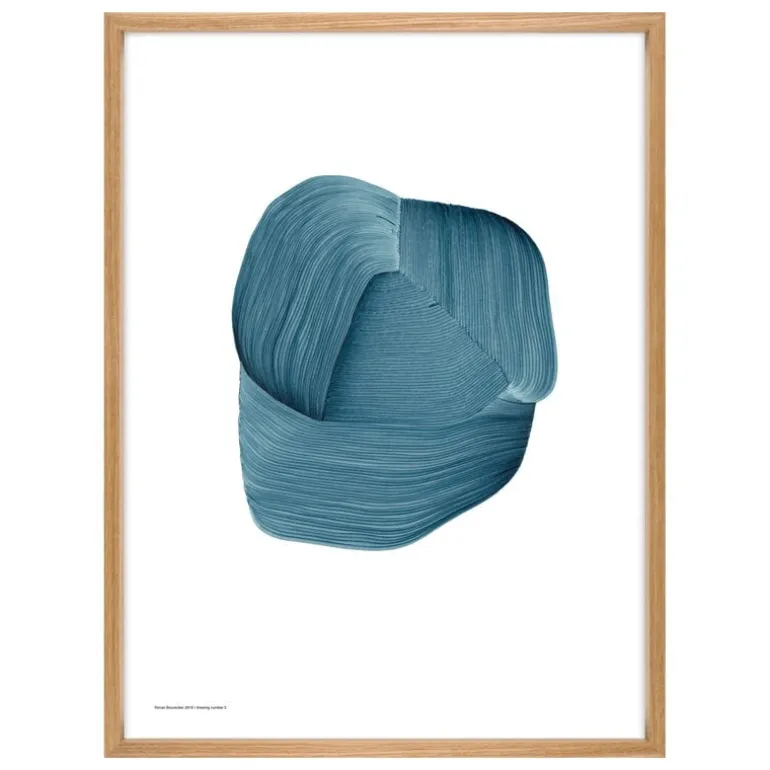 The Wrong Shop Drawing 3 affisch med ekram, 52,5 x 70,3 cm