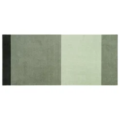 Tica Copenhagen Stripes Horizontal matta, 90 x 200 cm, grön