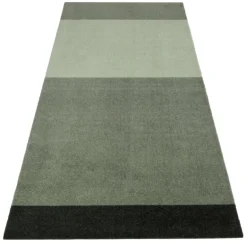 Tica Copenhagen Stripes Horizontal matta, 90 x 200 cm, grön