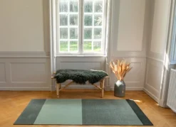 Tica Copenhagen Stripes Horizontal matta, 90 x 200 cm, grön