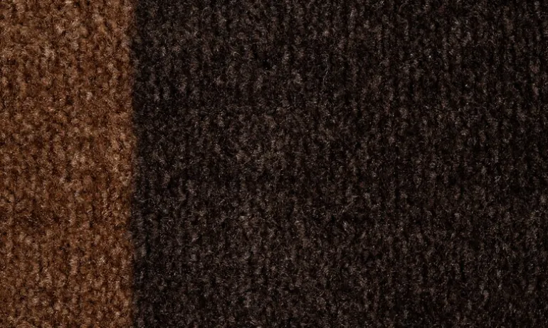 Tica Copenhagen Stripes Horizontal matta, 67 x 120 cm, konjak - mörkbrun - svart