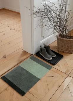 Tica Copenhagen Stripes Horizontal matta, 40 x 60 cm, grön