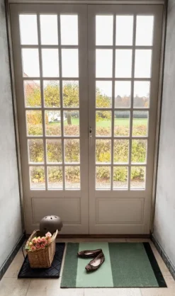 Tica Copenhagen Stripes horisontell matta, 60 x 90 cm, grön