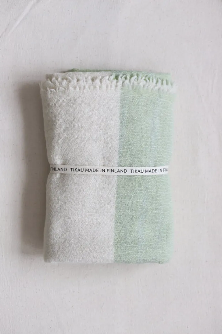 Tikau Block pläd, 145 x 185 cm, grön