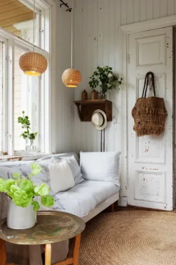 Tikau Sphere taklampa, bambu