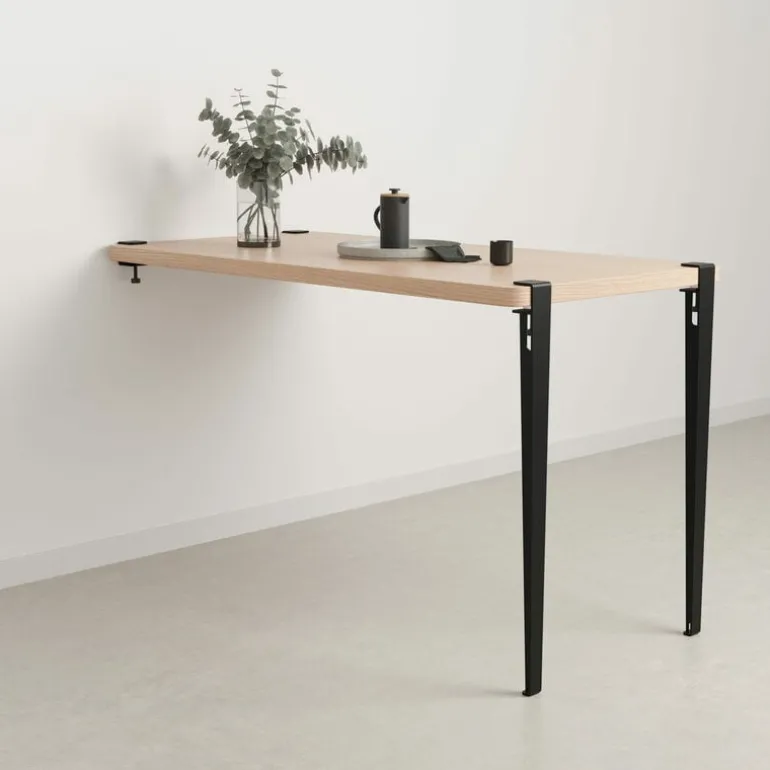 TIPTOE Ben för hörnbord, 110 cm, 1 st, grafitsvart