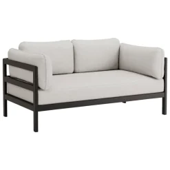 TIPTOE Easy 2-sits soffa, grafit svart - ljunggrå