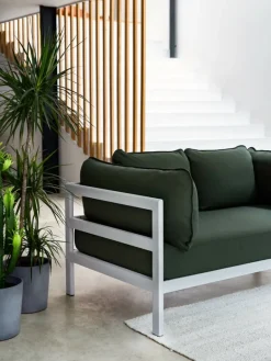 TIPTOE Easy 2-sits soffa, grafit svart - skogsgrön