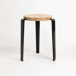 TIPTOE Lou pall, ek - grafitsvart