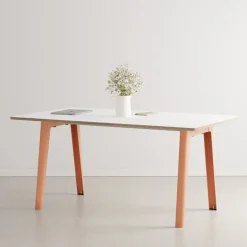 TIPTOE New Modern bord 190 x 95 cm, vit laminat - askrosa