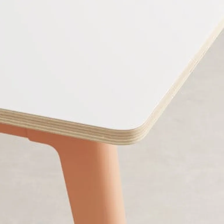 TIPTOE New Modern bord 190 x 95 cm, vit laminat - askrosa