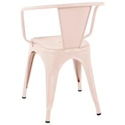 Tolix A56 stol, puderrosa, matt fin textur