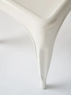 Tolix Chair A, glansigt vit