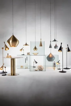 Tom Dixon Beat Fat LED-pendel, borstad mässing