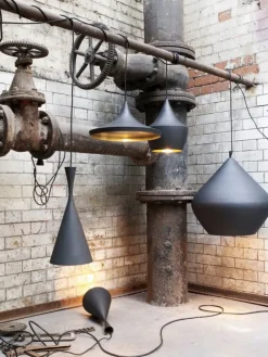 Tom Dixon Beat Stout LED-pendel, svart