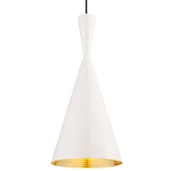 Tom Dixon Beat Tall LED-pendel, vit