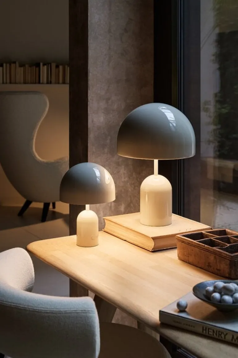 Tom Dixon Bell bordslampa, LED, grå