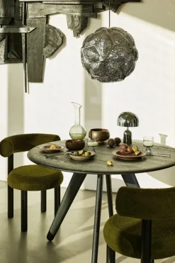 Tom Dixon Bell bärbar LED-bordslampa, silver