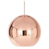 Tom Dixon Koppar LED-pendel, rund, 25 cm