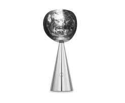 Tom Dixon Melt bärbar LED-bordslampa, silver