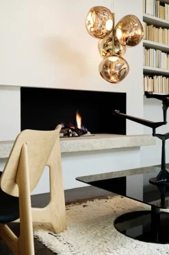 Tom Dixon Melt Chandelier Mini pendellampa, LED, guld