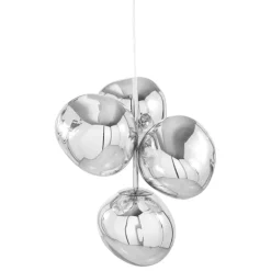 Tom Dixon Melt Chandelier Mini pendellampa, LED, silver