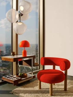 Tom Dixon Melt Chandelier Mini pendellampa, LED, opal - silver