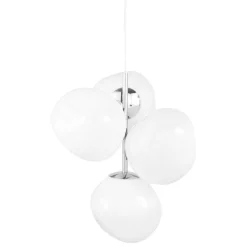 Tom Dixon Melt Chandelier Mini pendellampa, LED, opal - silver