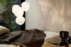 Tom Dixon Melt Chandelier Mini pendellampa, LED, opal - silver