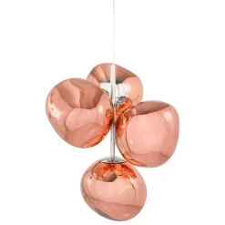 Tom Dixon Melt Chandelier Mini pendellampa, LED, koppar